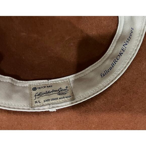 Fallen Broken Street Hat Wool Wide Brim Floppy Little Hippie Boho Western Sz M/L - Picture 10 of 11